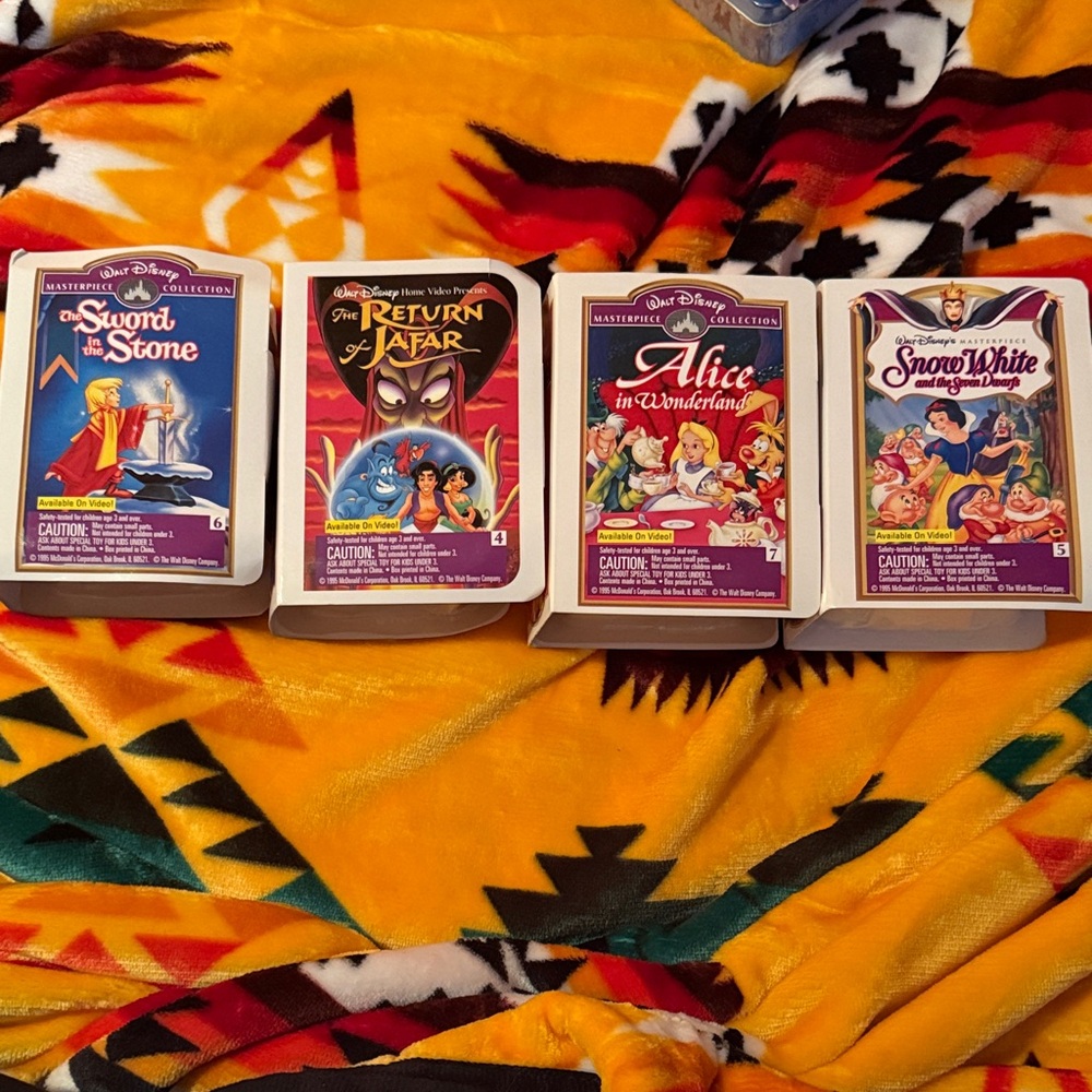 Disney Classic VHS Set with Vibrant Covers